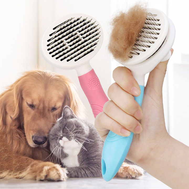 lược chải lông rụng tự làm sạch cơ chế đẩy lông thông minh