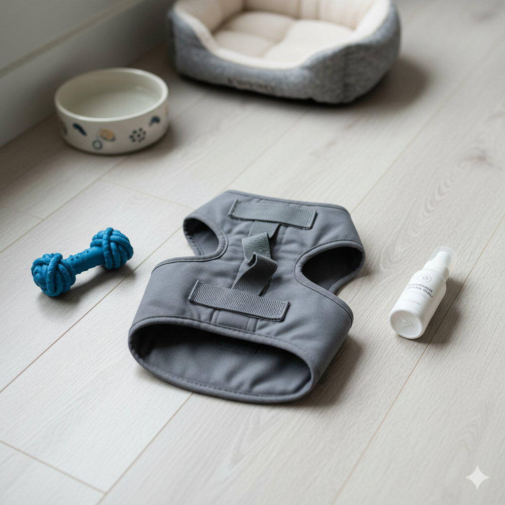 áo chống lo âu và đồ chơi nhai giúp giữ thú cưng bình tĩnh